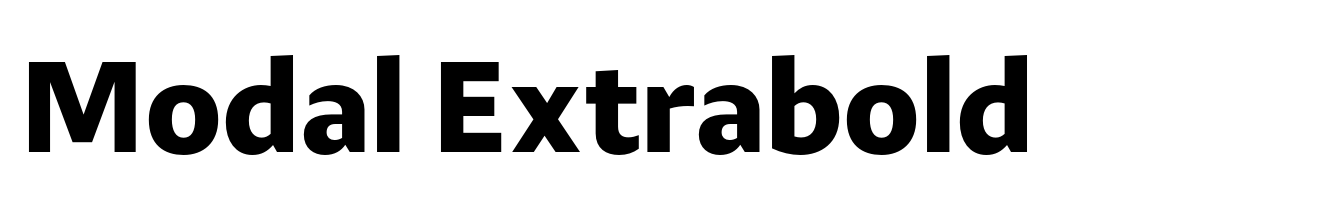 Modal Extrabold